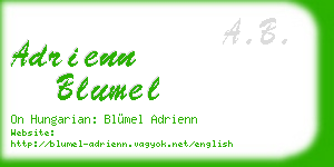 adrienn blumel business card