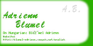 adrienn blumel business card